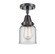 Caden One Light Semi-Flush Mount in Matte Black (405|4471CBKG52)