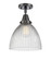 Caden LED Semi-Flush Mount in Matte Black (405|4471CBKG222LED)