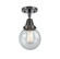 Caden One Light Semi-Flush Mount in Matte Black (405|4471CBKG2046)