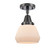 Caden One Light Semi-Flush Mount in Matte Black (405|4471CBKG171)