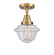 Caden One Light Semi-Flush Mount in Brushed Brass (405|4471CBBG534)