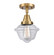 Caden One Light Semi-Flush Mount in Brushed Brass (405|4471CBBG532)