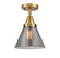 Caden LED Semi-Flush Mount in Brushed Brass (405|4471CBBG43LED)