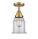 Caden One Light Semi-Flush Mount in Brushed Brass (405|4471CBBG182)