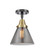Caden One Light Semi-Flush Mount in Black Antique Brass (405|4471CBABG43)