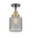 Caden LED Flush Mount in Black Antique Brass (405|4471CBABG262LED)