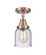 Caden One Light Semi-Flush Mount in Antique Copper (405|4471CACG54)