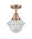 Caden One Light Semi-Flush Mount in Antique Copper (405|4471CACG534)