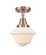 Caden One Light Semi-Flush Mount in Antique Copper (405|4471CACG531)