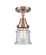 Caden LED Semi-Flush Mount in Antique Copper (405|4471CACG184SLED)