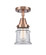 Caden LED Semi-Flush Mount in Antique Copper (405|4471CACG182SLED)