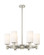 Downtown Urban LED Chandelier in Polished Nickel (405|4346CRPNG4347WH)