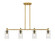 Downtown Urban Four Light Island Pendant in Brushed Brass (405|4344IBBG4347DE)