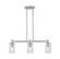 Downtown Urban Three Light Island Pendant in Satin Nickel (405|4343ISNG4347DE)