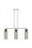 Downtown Urban Three Light Island Pendant in Polished Nickel (405|4343IPNG43412SM)