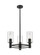 Downtown Urban LED Pendant in Matte Black (405|4343CRBKG4347SDY)