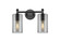 Downtown Urban Two Light Bath Vanity in Matte Black (405|4342WBKG4347SM)