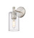 Downtown Urban One Light Wall Sconce in Satin Nickel (405|4341WSNG4347CL)