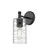 Downtown Urban One Light Wall Sconce in Matte Black (405|4341WBKG4347DE)