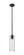 Downtown Urban One Light Pendant in Matte Black (405|4341SBKG43412DE)