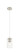 Downtown Urban One Light Pendant in Polished Nickel (405|4341PPNG4347CL)