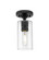 Downtown Urban LED Flush Mount in Matte Black (405|4341FBKG4347CL)