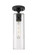 Downtown Urban One Light Flush Mount in Matte Black (405|4341FBKG43412SDY)