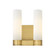 Downtown Urban Two Light Bath Vanity in Brushed Brass (405|4292WBBG42911WH)