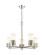 Downtown Urban LED Chandelier in Polished Nickel (405|4285CRPNG4287WH)