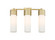 Downtown Urban Three Light Bath Vanity in Brushed Brass (405|4283WBBG42812WH)