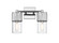 Downtown Urban Two Light Bath Vanity in Polished Nickel (405|4282WPNG4287CL)