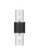 Downtown Urban Two Light Bath Vanity in Matte Black (405|4282WLBKG4287CL)