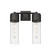 Downtown Urban Two Light Bath Vanity in Matte Black (405|4282WBKG42812SDY)