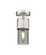 Downtown Urban One Light Semi-Flush Mount in Satin Nickel (405|4281FSNG4287SM)