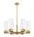 Downtown Urban LED Chandelier in Brushed Brass (405|4276CRBBG42714CL)