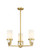 Downtown Urban LED Pendant in Brushed Brass (405|4263CRBBG4268WH)