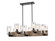Diego LED Island Pendant in Matte Black (405|42410CHBKG4454LED)