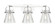 Downtown Urban Three Light Bath Vanity in Polished Chrome (405|4233WPCG4116SDY)