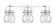 Downtown Urban Three Light Bath Vanity in Polished Chrome (405|4233WPCG4106SDY)
