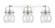 Downtown Urban Three Light Bath Vanity in Polished Chrome (405|4233WPCG4106CL)