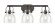 Downtown Urban Three Light Bath Vanity in Matte Black (405|4233WBKG4126CL)