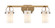 Downtown Urban Three Light Bath Vanity in Brushed Brass (405|4233WBBG4237WH)