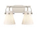 Downtown Urban Two Light Bath Vanity in Satin Nickel (405|4232WSNG4116WH)