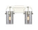 Downtown Urban Two Light Bath Vanity in Polished Nickel (405|4232WPNG4237SM)