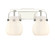 Downtown Urban Two Light Bath Vanity in Polished Nickel (405|4232WPNG4106WH)