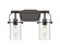 Downtown Urban Two Light Bath Vanity in Matte Black (405|4232WBKG4237SDY)