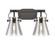 Downtown Urban Two Light Bath Vanity in Matte Black (405|4232WBKG4116SM)