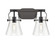 Downtown Urban Two Light Bath Vanity in Matte Black (405|4232WBKG4116CL)