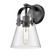 Downtown Urban One Light Wall Sconce in Matte Black (405|4231WBKG4116CL)