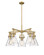 Downtown Urban Five Light Chandelier in Brushed Brass (405|4115CRBBG4117SDY)